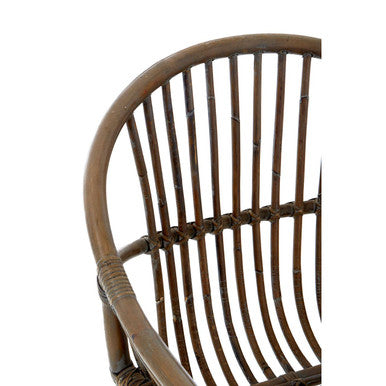 Grey Wash Natural Rattan Chair