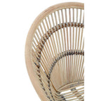 White Washed Natural Rattan Chair
