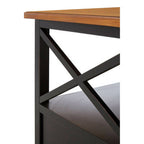 Black and Wood Effect Coffee Table