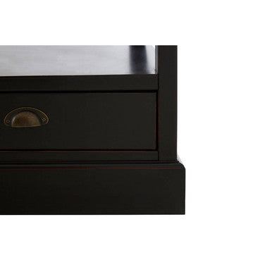 Black and Wood Effect Coffee Table