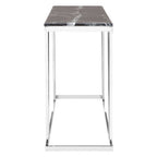Black Marble and Chrome Finish Console Table