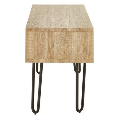 Natural Wood Effect and Metal Media Unit