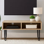 Natural Wood Effect and Metal Media Unit
