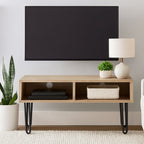 Natural Wood Effect and Metal Media Unit