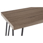 Natural Wood Effect and Metal Console Table