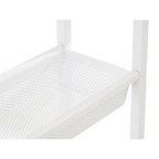 4 Tier White Trolley with Basket
