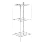 3 Tier Chrome Metal Shelf Unit