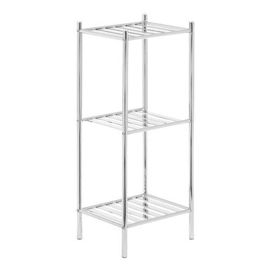 3 Tier Chrome Metal Shelf Unit
