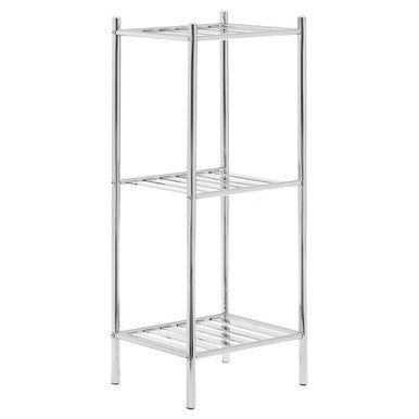 3 Tier Chrome Metal Shelf Unit