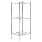 3 Tier Chrome Metal Shelf Unit