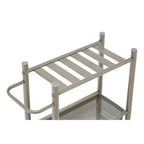 4 Tier Brush Nickel Trolley with 2 Baskets