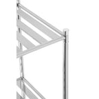 3 Tier Chrome Shelf Unit with Rubber Feet