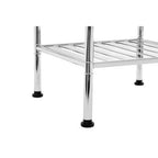 3 Tier Chrome Shelf Unit with Rubber Feet