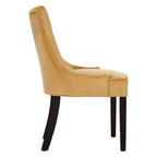 Ochre Velvet Dining Chair