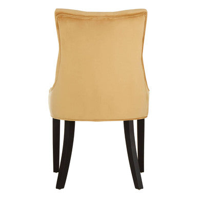 Ochre Velvet Dining Chair