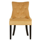 Ochre Velvet Dining Chair