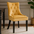 Ochre Velvet Dining Chair