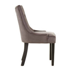 Storm Grey Velvet Dining Chair