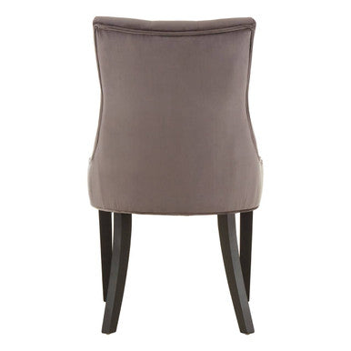 Storm Grey Velvet Dining Chair