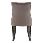 Storm Grey Velvet Dining Chair