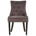 Storm Grey Velvet Dining Chair