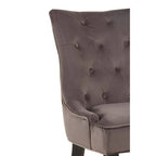 Storm Grey Velvet Dining Chair