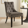Storm Grey Velvet Dining Chair