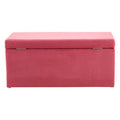 Pink Velvet Kids Ottoman