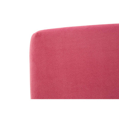 Pink Velvet Kids Ottoman