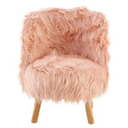 Pink Faux Fur Chair