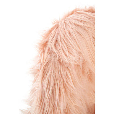 Pink Faux Fur Chair