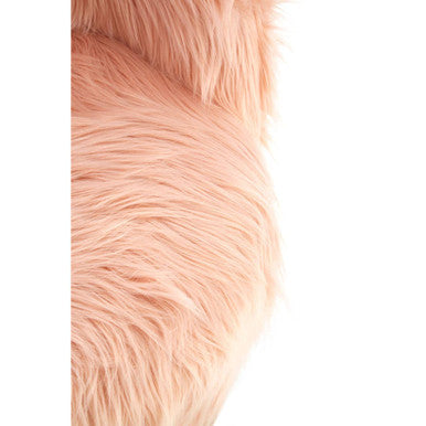 Pink Faux Fur Chair