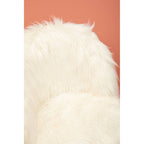 White Faux Fur Chair