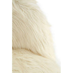 White Faux Fur Chair