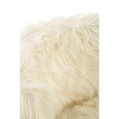 White Faux Fur Chair