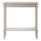 Grey Putty Wooden Console Table with Lower Shelf