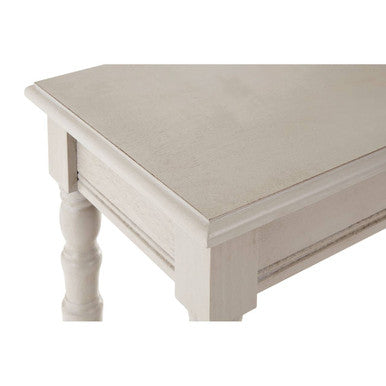 Grey Putty Wooden Console Table with Lower Shelf