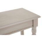 Grey Putty Wooden Console Table with Lower Shelf