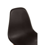 Black Chair with Beech Wood Legs