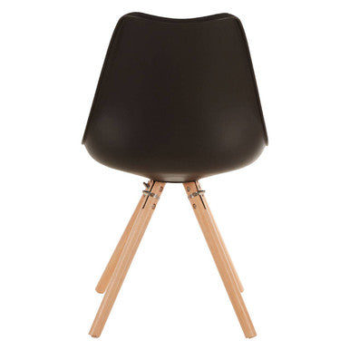 Black Padded Seat Dining Chair