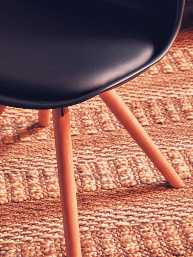Black Padded Seat Dining Chair