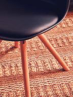 Black Padded Seat Dining Chair