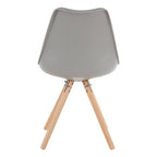 Grey Padded Seat Dining Chair