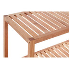 Natural Walnut Wood 2 Tier Shelf Unit