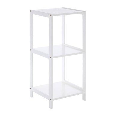 3 Tier White Bathroom Shelf