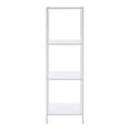 4 Tier White Bathroom Shelf
