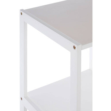 4 Tier White Bathroom Shelf