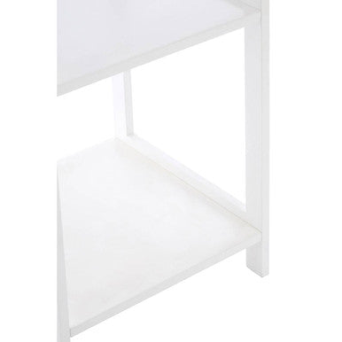 4 Tier White Bathroom Shelf