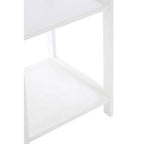 4 Tier White Bathroom Shelf