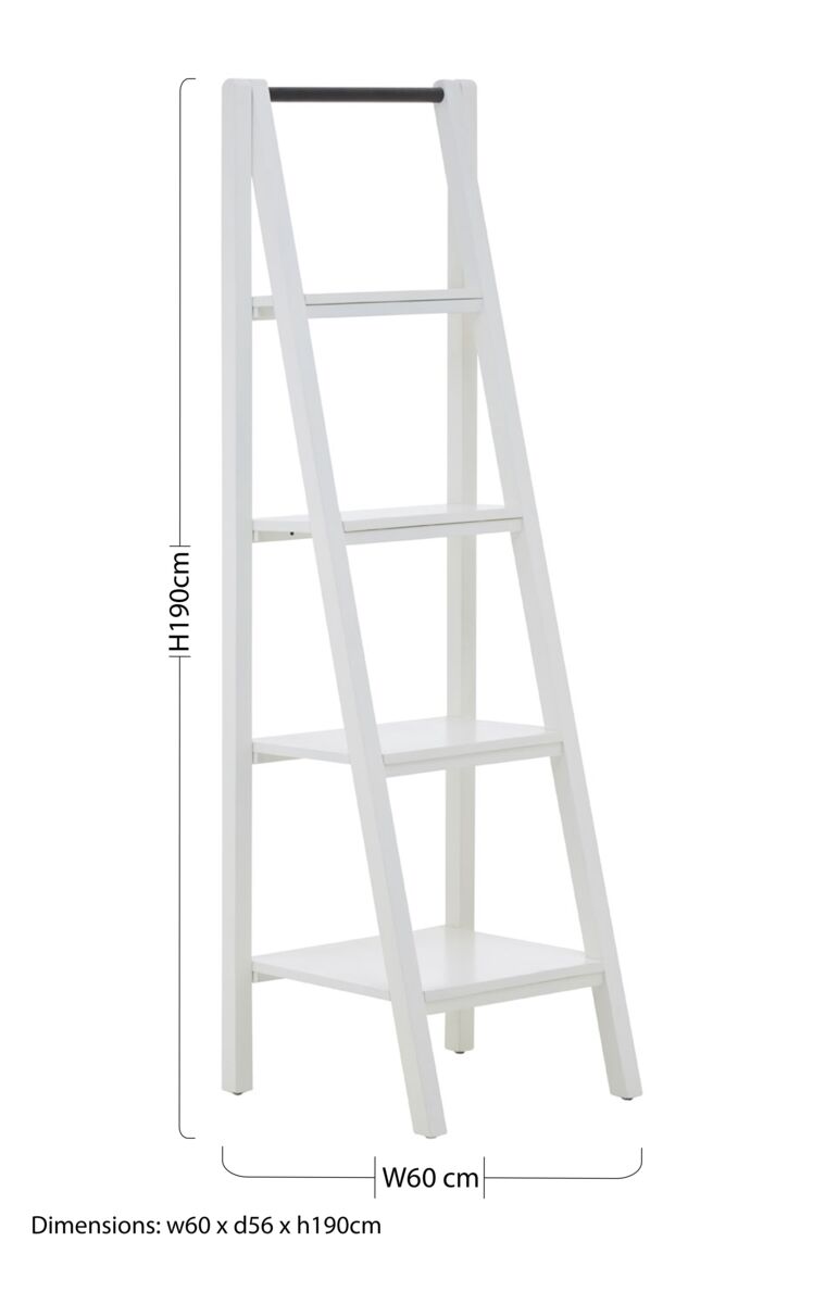 White 4 Tier Shelf Unit